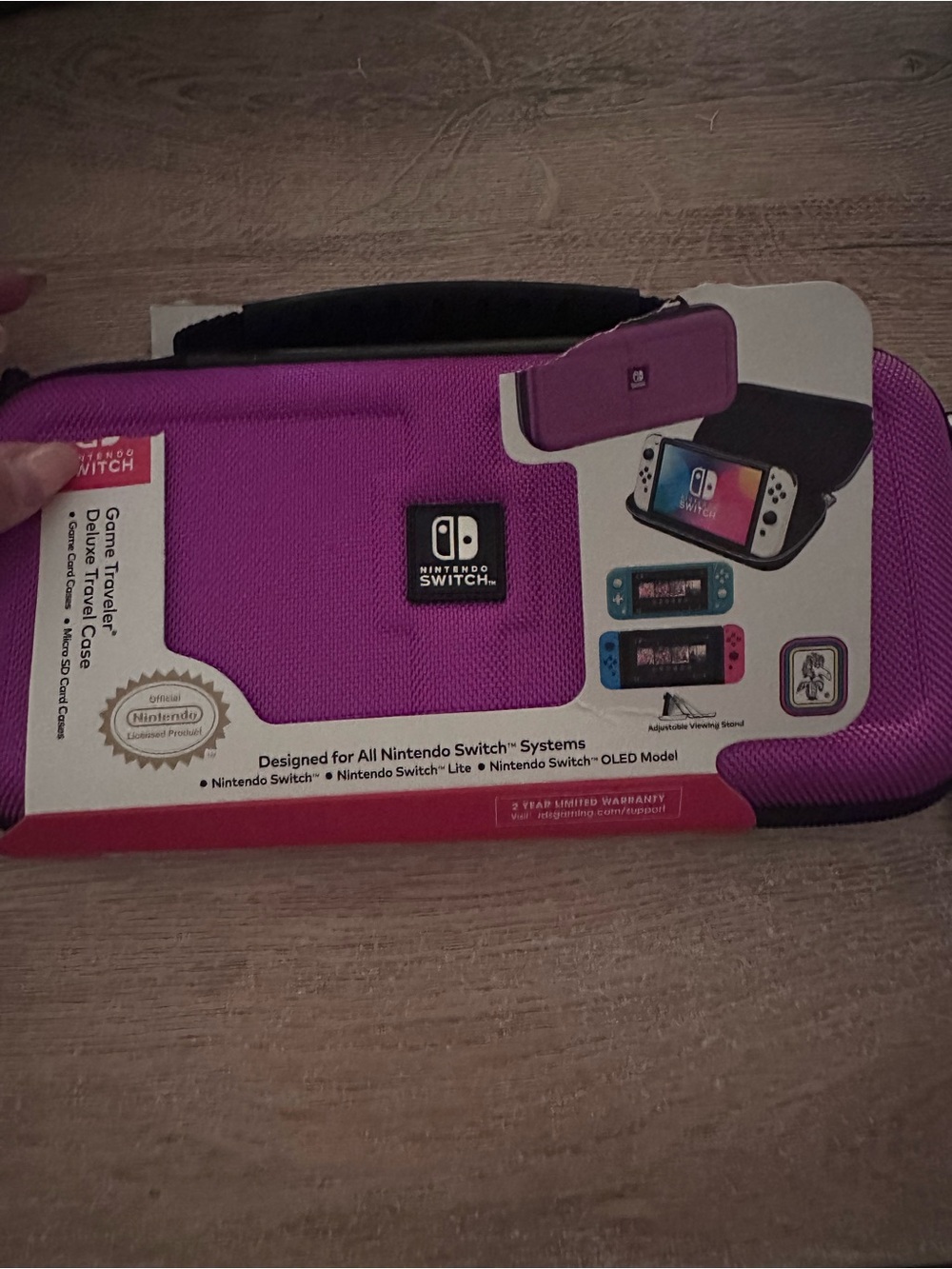 Nintendo Switch Travel Case in Magenta new